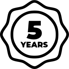 5 Year Manufactures Warranty