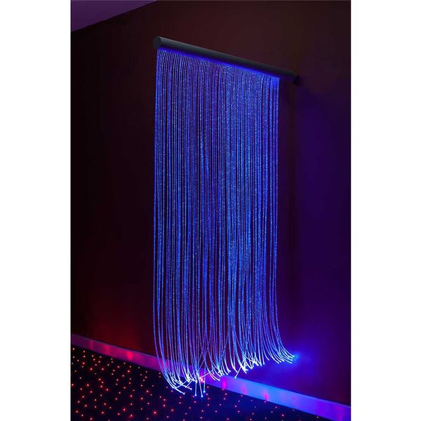 Fiber Optic Sensory Wall Cascade Blue