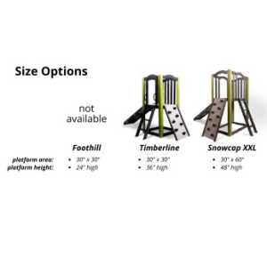 KidsQuest Scout Indoor & 0utdoor Playset Dimensions