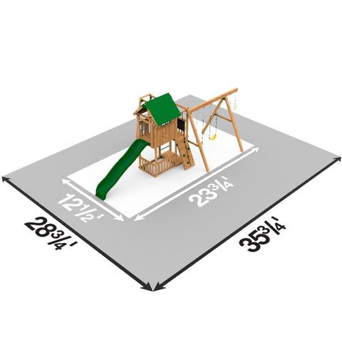 Playstar Summit Silver Playset Dimensions