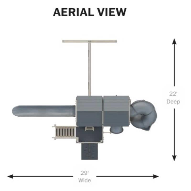 Summit Vinyl Playset Aerial View