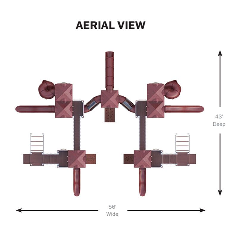 Mighty Expedition Commercial Playground Equipment Dimensions