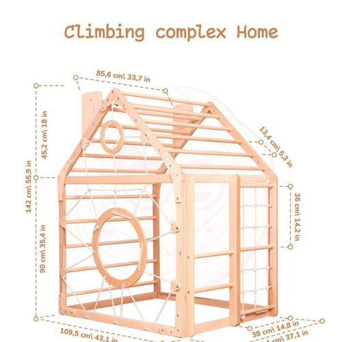 wooden climbing playhouse climbing complex home