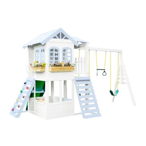 Reign Two Story Playhouse_Ocean_blue