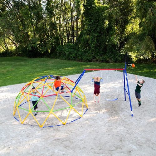 ActivPlayGeoDomeClimberwithSwingSetLifestyle1