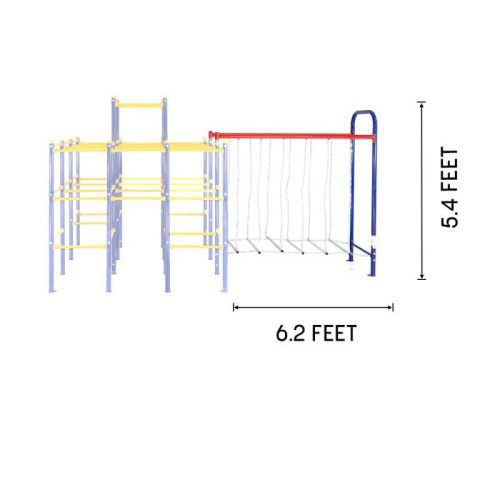 ActivPlayHangingBridgeAccessoryModuleSJG202 forusewithModularOutdoorPlaysetSJG200 Dimensions