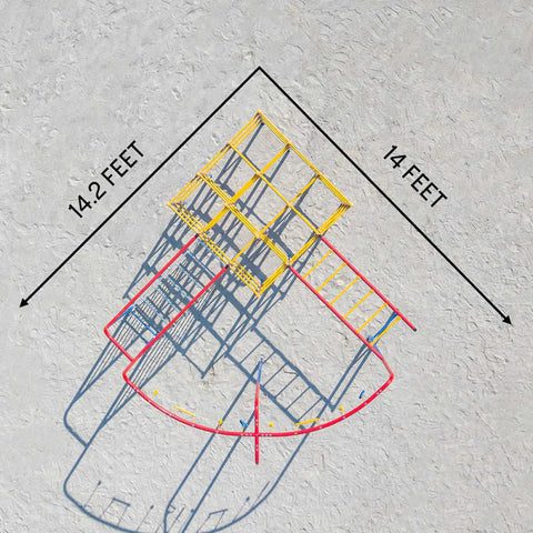 ActivPlay Hanging Jungle Line Accessory Module SJG209 Dimensional Illustration