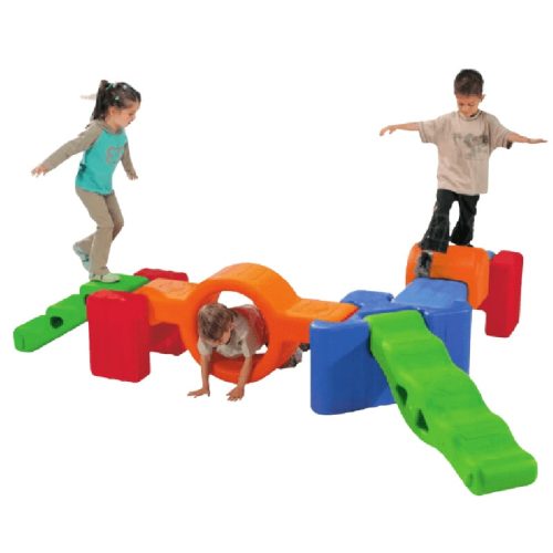 Alfresco Indoor Active Play Obstacle Course with kids playing on it