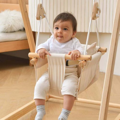 Avenlur Indoor Baby Swing for all Swingsets Off White