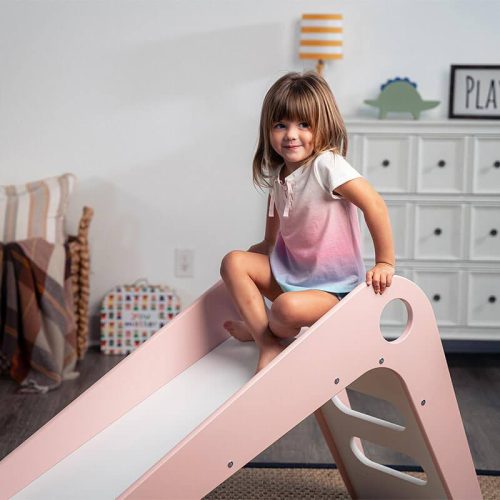 AvenlurManuka IndoorSlideTopSideViewPinkOnPlayRoom