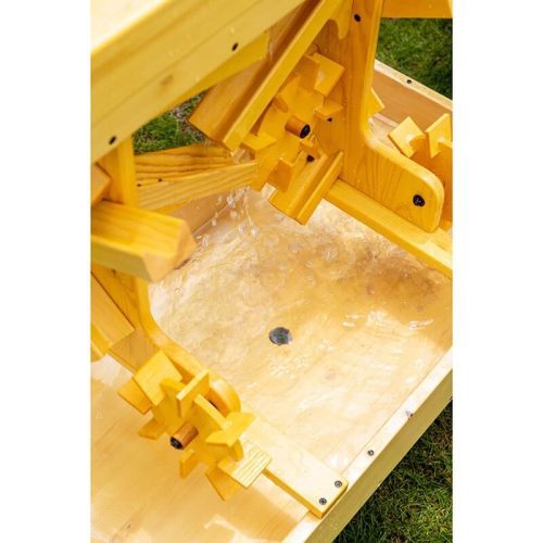 AvenlurOutdoorWoodenWaterTableForKids ToddlersTopViewUpClose