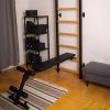 BenchK Workout Bench for Wall Bars B1B Corner View Up Close