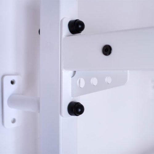 Benchk521WallBarsWhiteMountingFixtures