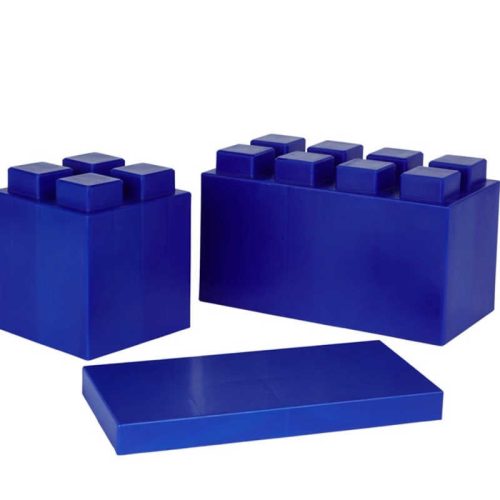 Blue Jumbo Sized Interlocking Blocks by Everblock