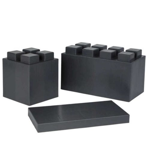 Dark Grey Jumbo Colored Interlocking BLocks by Everblock