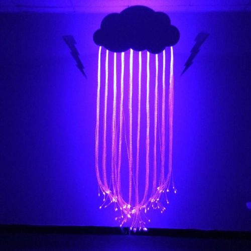 Experia Calming Fiber Optic Rain Cloud Front View Purple