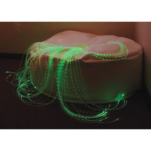 ExperiaLEDFiberOpticLightStrandswithSoftieBeanBagFrontViewGreen