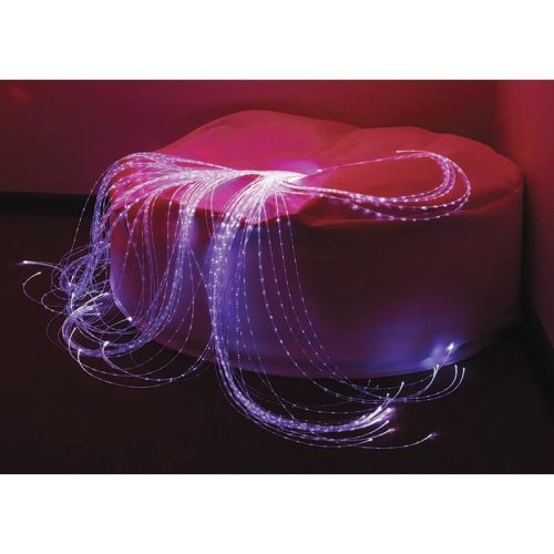 ExperiaLEDFiberOpticLightStrandswithSoftieBeanBagFrontViewPurple