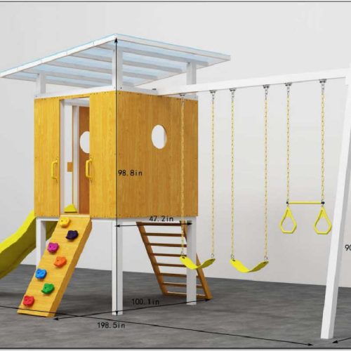 Forest ModernBackyardOutdoorSwingSetDimensions min