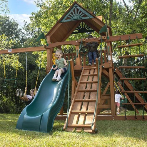 GorillaPlaysetsFrontierSwingSet4KidsPlaying