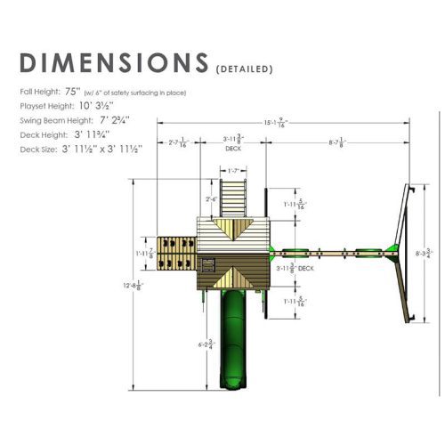 GorillaPlaysetsNantucketIISwingSetDimensions