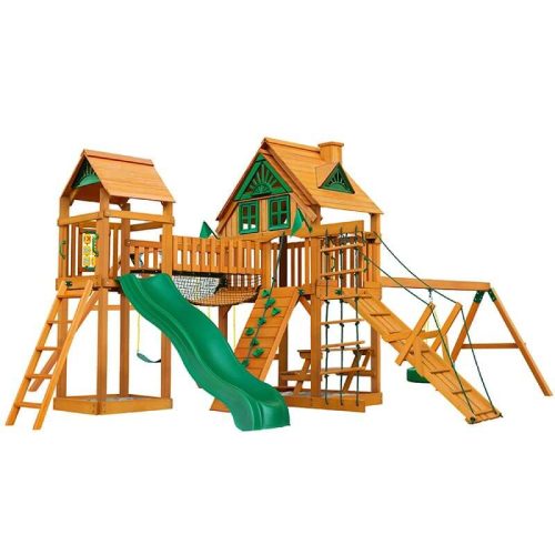 GorillaPlaysetsPioneerPeakSwingSetTreehouseCornerView