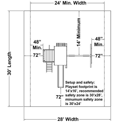 KIdwiseCongoMonkeyPlaySystem 1withSwingBeamTopViewDiagram