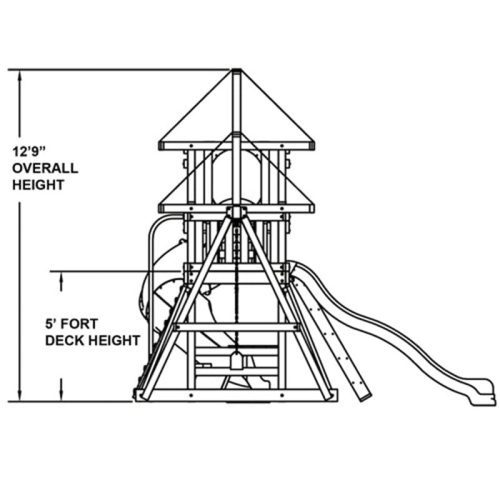 KIdwiseCongoMonkeyPlaySystem 3SideViewDiagram