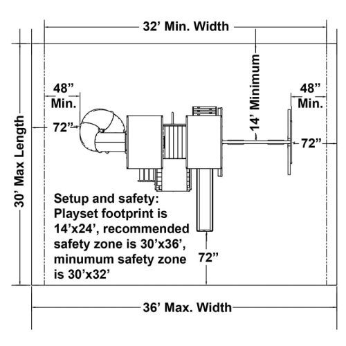 KIdwiseCongoMonkeyPlaySystem 4TopViewSafetyZones