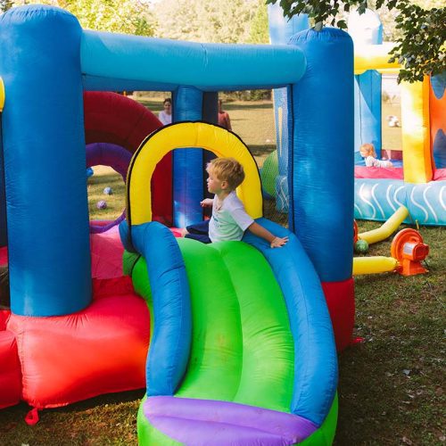 Kid Wise Lucky Rainbow Bounce House Slide Details