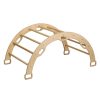 Kidodido Climbing Arch Rocker With Pillow And Ramp Front View Arch Rocker As Ladder With White Background