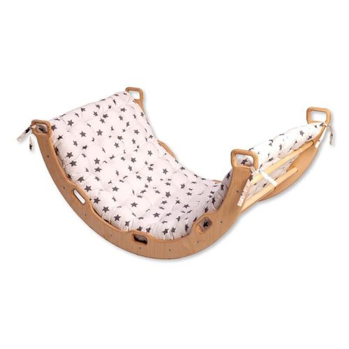 Kidodido Climbing Arch Rocker With Pillow White Pillow With Stars