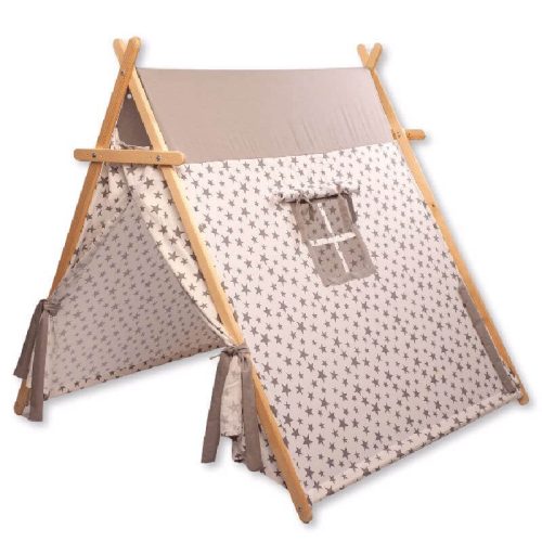 Kidodido White Stars Play Tent and Play Mat Corner View Without Play Mat