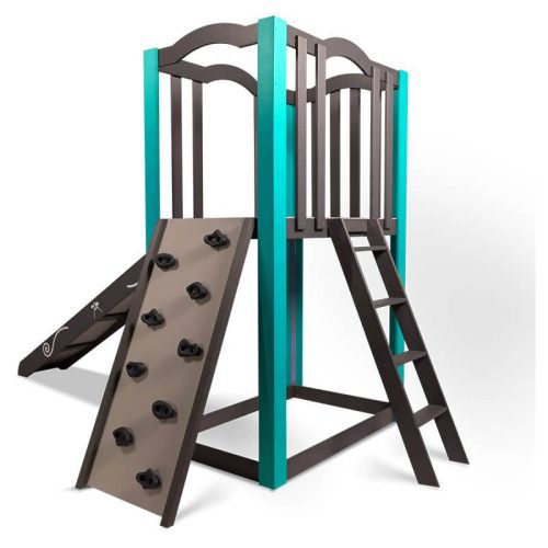 KidsQuest Snowcap Scout XXL Indoor & 0utdoor Playset Cyan