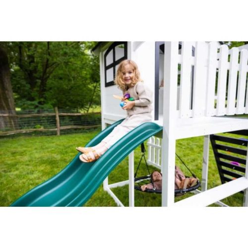 Londyn Swing Set on slide 1 min