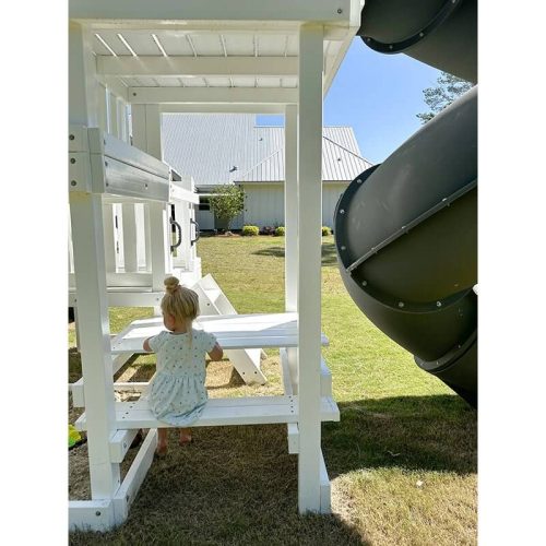 ModernMonkeyOutdoorPlaysetPackage4KidSittinginBuildinTableandChair