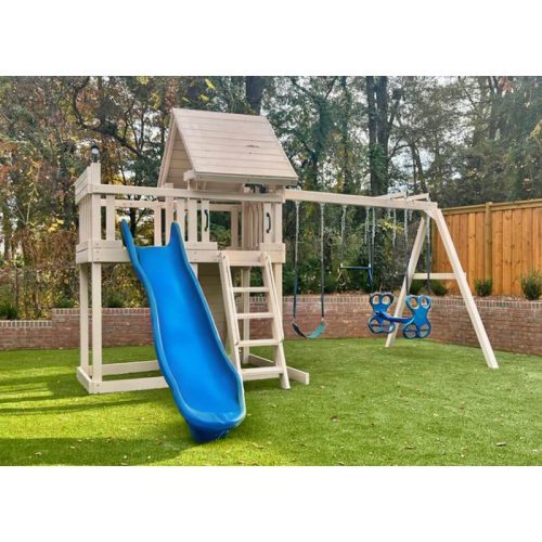 Modern Monkey Outdoor Playset Package #1 Sand Blue