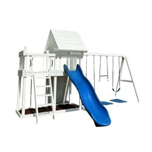 Modern Monkey Outdoor Playset Package #1 White Blue