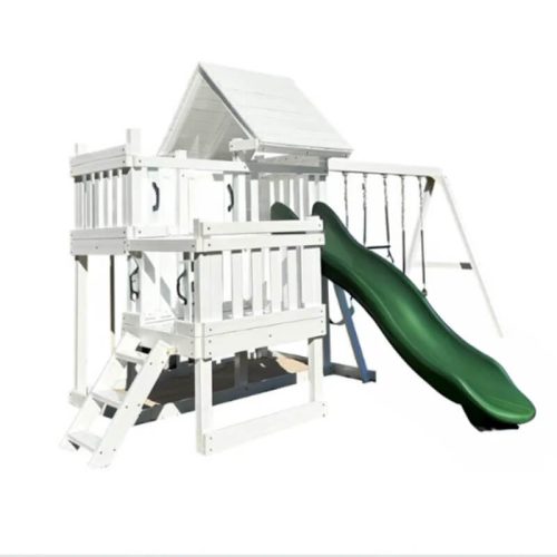 Modern Monkey Playset Package 2 Corner View White and Green Accessories