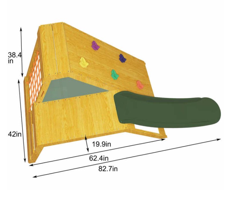 Palm 5 in 1OutdoorandIndoorPlaysetDimensions 1