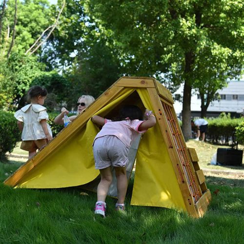 Palm 5 in 1OutdoorandIndoorPlaysetwithkidplayingwithtent min