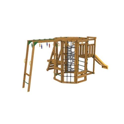 Playstar Ninja Power Tower Bronze Playset Rear View