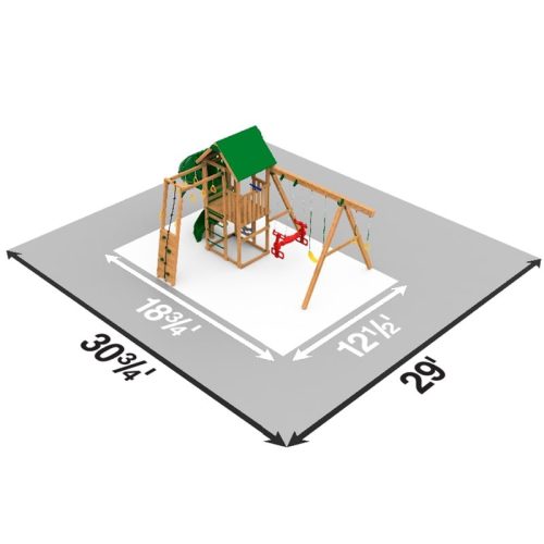 Playstar Plateau Gold Outdoor Playset Dimensions