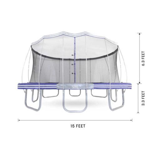 SkywalkerTrampoline s15 PremiumSquareTrampoline LMG SPTCS1515 Dimensions 1 min