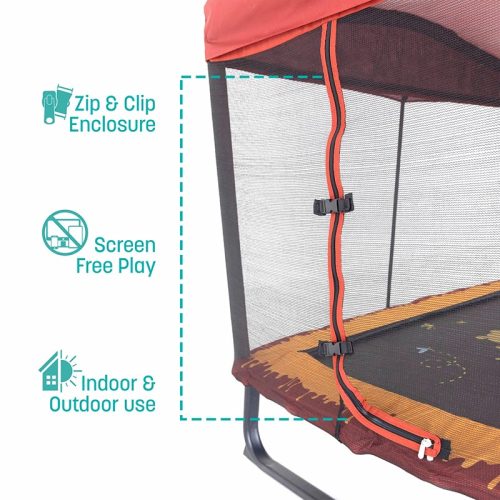 SkywalkerTrampolines6 x4 WinniethePoohRectangleMiniTrampolineoutdoorAndIndoor