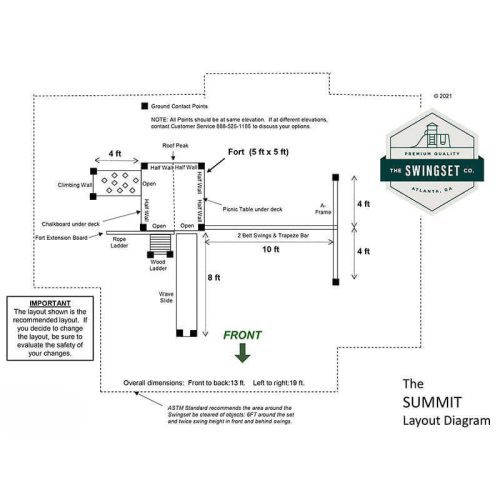 SummitSwingSetforKidsDimensions 1