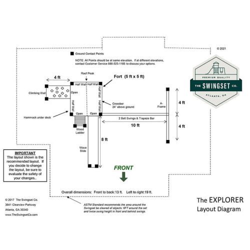 TheSwingSetCo.ExplorerSwingSetTechnicalDrawing