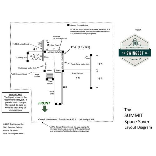 TheSwingSetCo.SummitSwingSet SpaceSaverEditionTechnicalDrawings