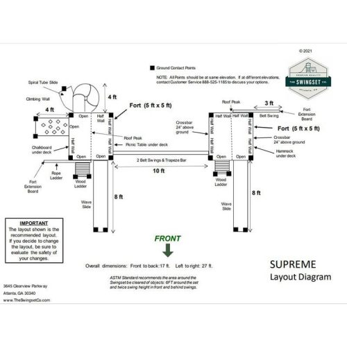 TheSwingSetCo.SupremeSwingSetTechnicalDrawing