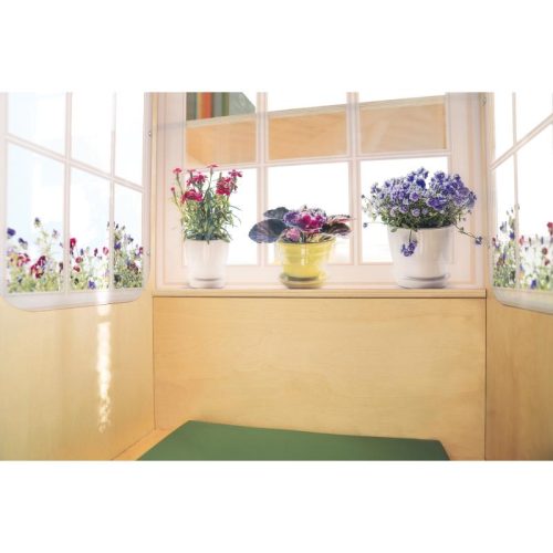 WhitneyBrothers NatureViewBookshelfandReadingNookWindowSeatWB0857FlowersImagesinWindows